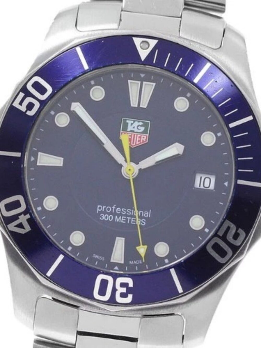 TAG HEUER Aqua racer WAB1112 Date blue Dial Quartz Men's Watch_958032
